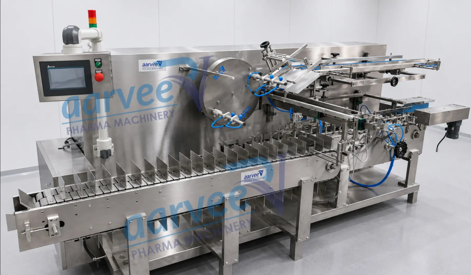Horizontal cartoning machine for tubes and bottles
