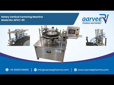 Rotary Vertical Cartoning Machine | Vertical Cartonator Machine | Vertical Cartoner | STVC-50 video thumbnail