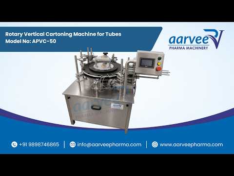Rotary Vertical Cartoning Machine for Tubes | Vertical Cartonator Machine | STVC-50 video thumbnail
