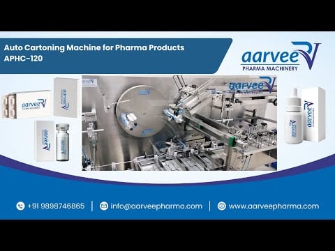 Automatic Cartoning Machine for Pharma Products | Auto Cartonator Machine | STHC-120 video thumbnail