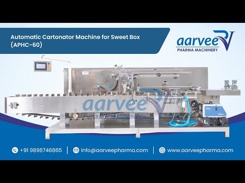 Automatic Cartonator Machine for Sweet Box with Hot-Melt System | Food Cartoning Machine | STHC-60 video thumbnail
