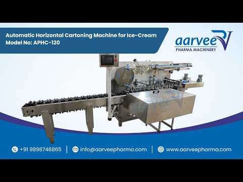 Automatic Cartonator Machine for Ice-Cream Candy | Food Cartoning Machine | Horizontal Cartoner video thumbnail