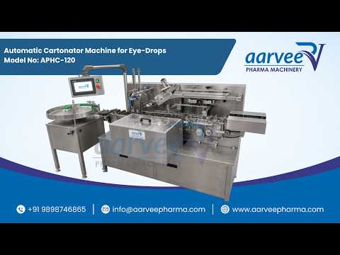 Automatic Horizontal Cartoning Machine for Eye Drops with Leaflet | Horizontal Cartoner, STHC-120 video thumbnail