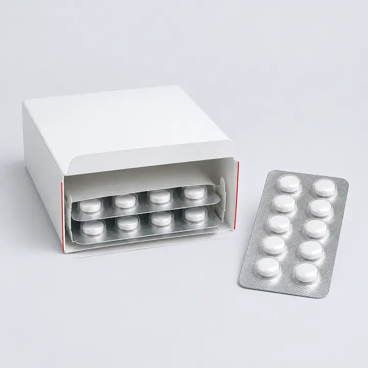 Single blister and grouped blister packs arranged for loading into a pharmaceutical carton