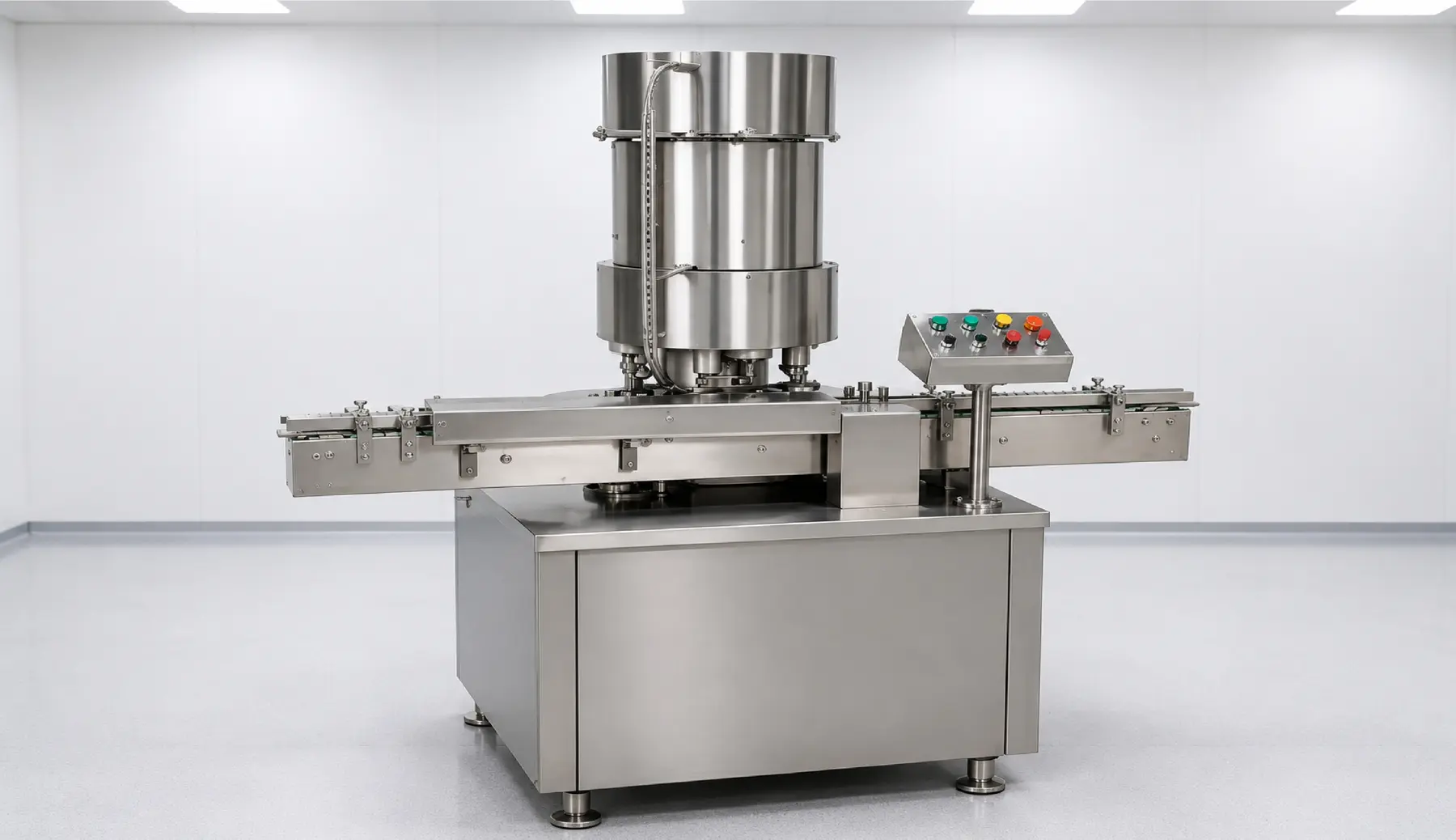 Automatic aluminium cap sealing machine