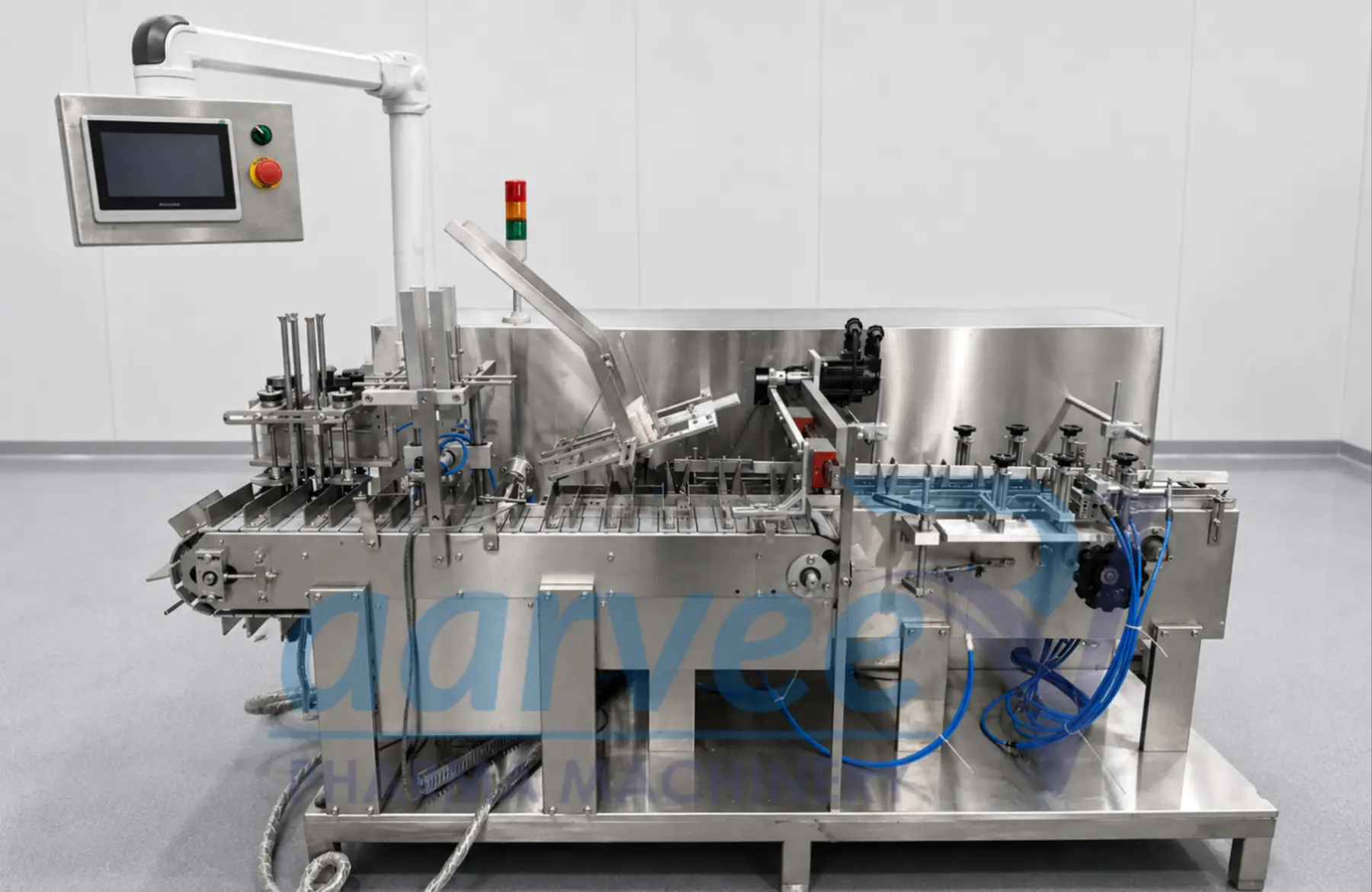 Compact cartonator for food and consumer products