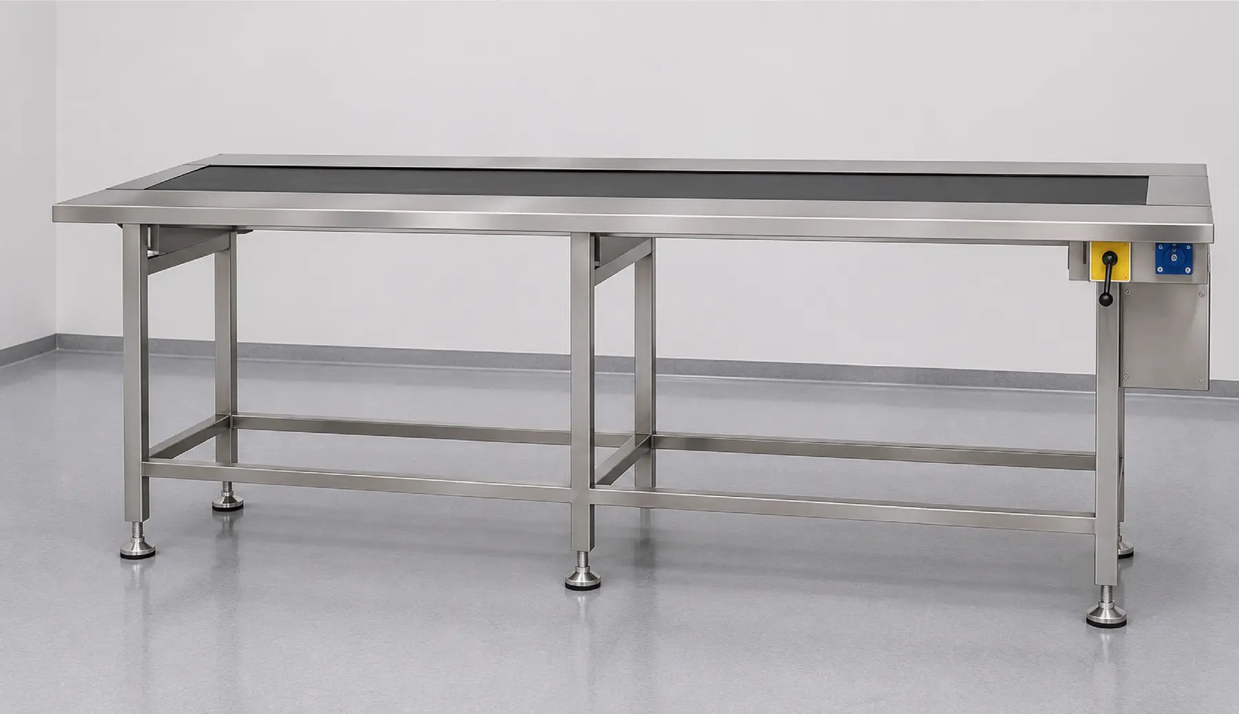 Stainless-steel pharmaceutical packing conveyor