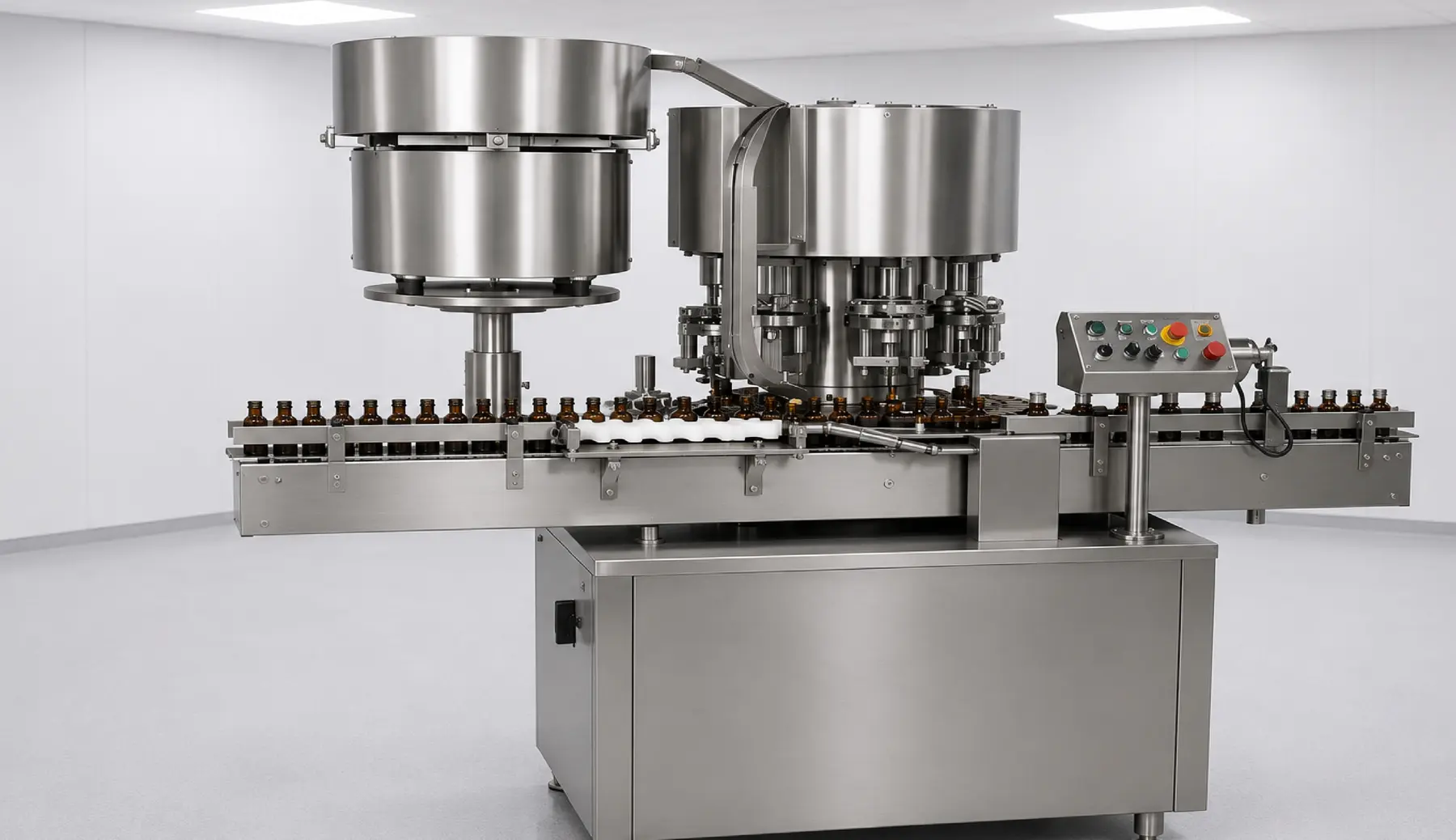 Automatic screw capping machine
