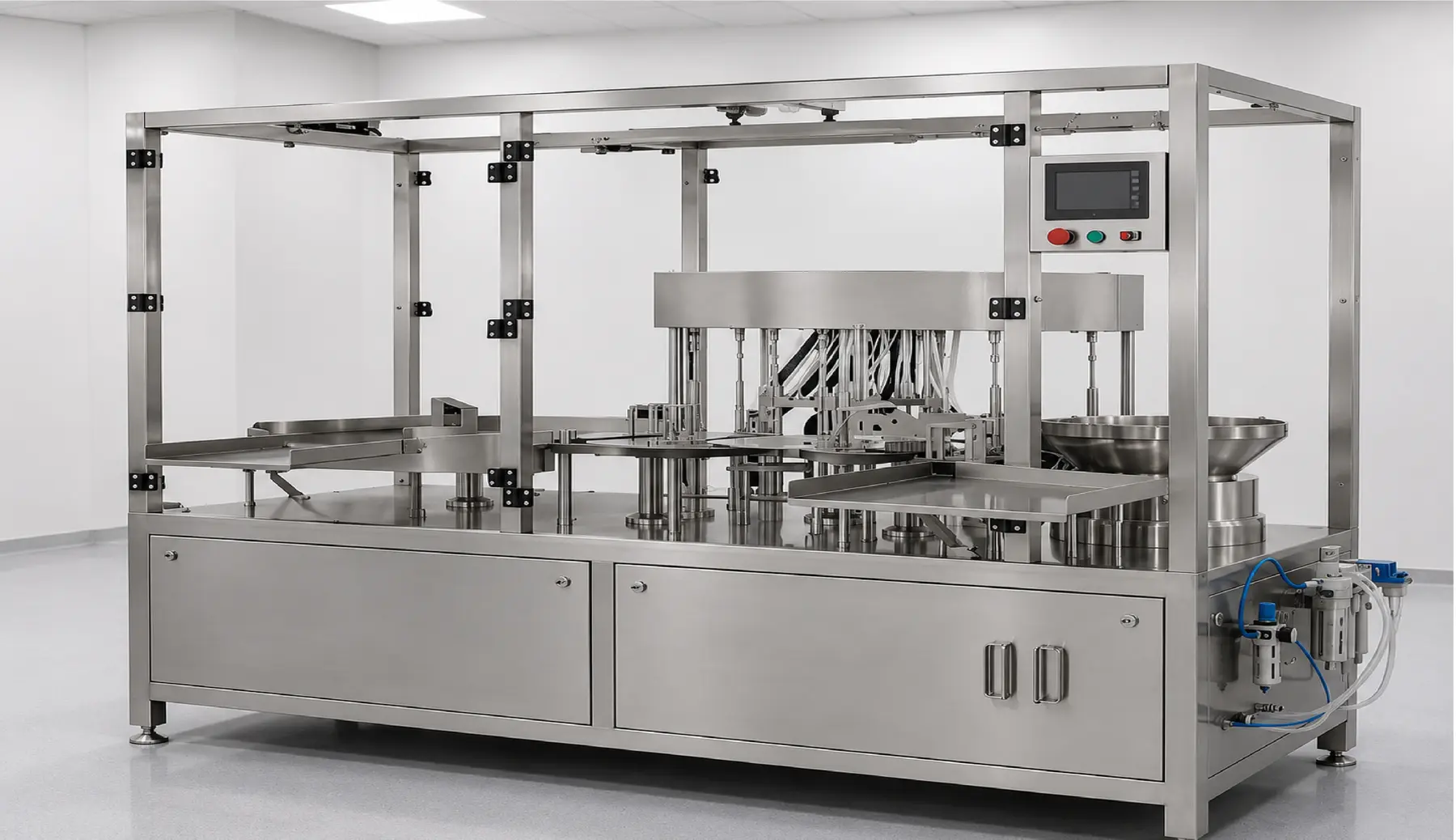 Pharmaceutical production and packaging line